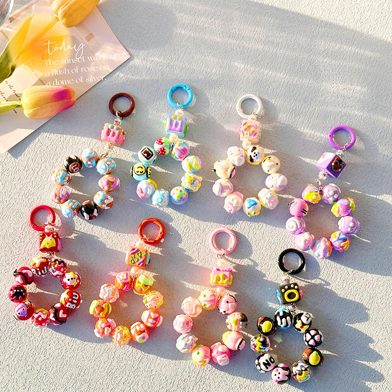 hand painted beads ,shinning beads,DIY accessories, mix color(self-pick in live)